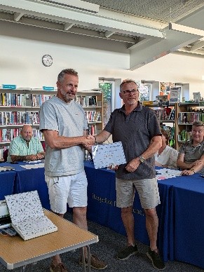photo receiving Mayor's medal