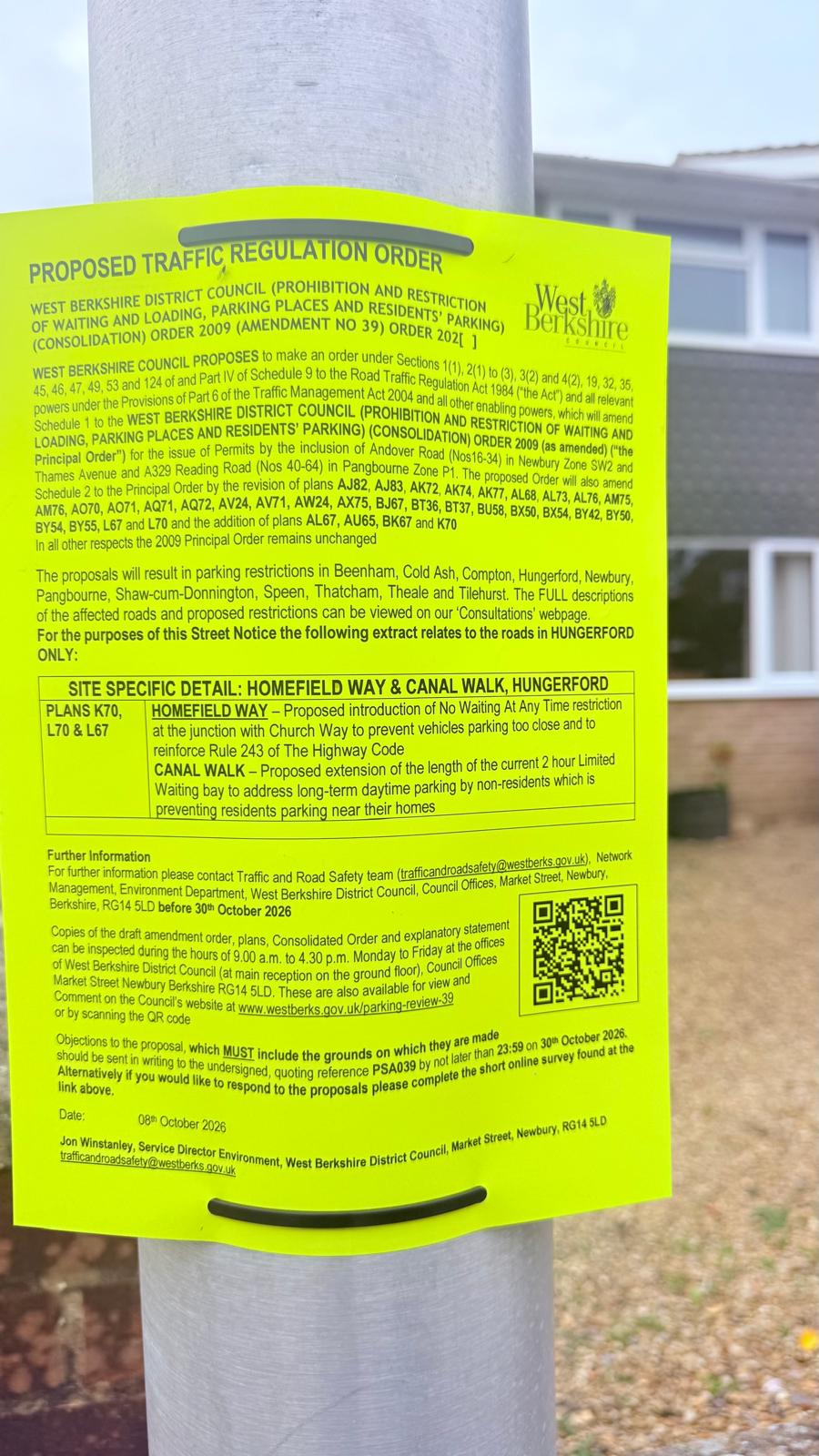 photo of WBC notice